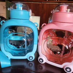 .Cute Designer Teddy Water Bottle For Kids - choice of color
